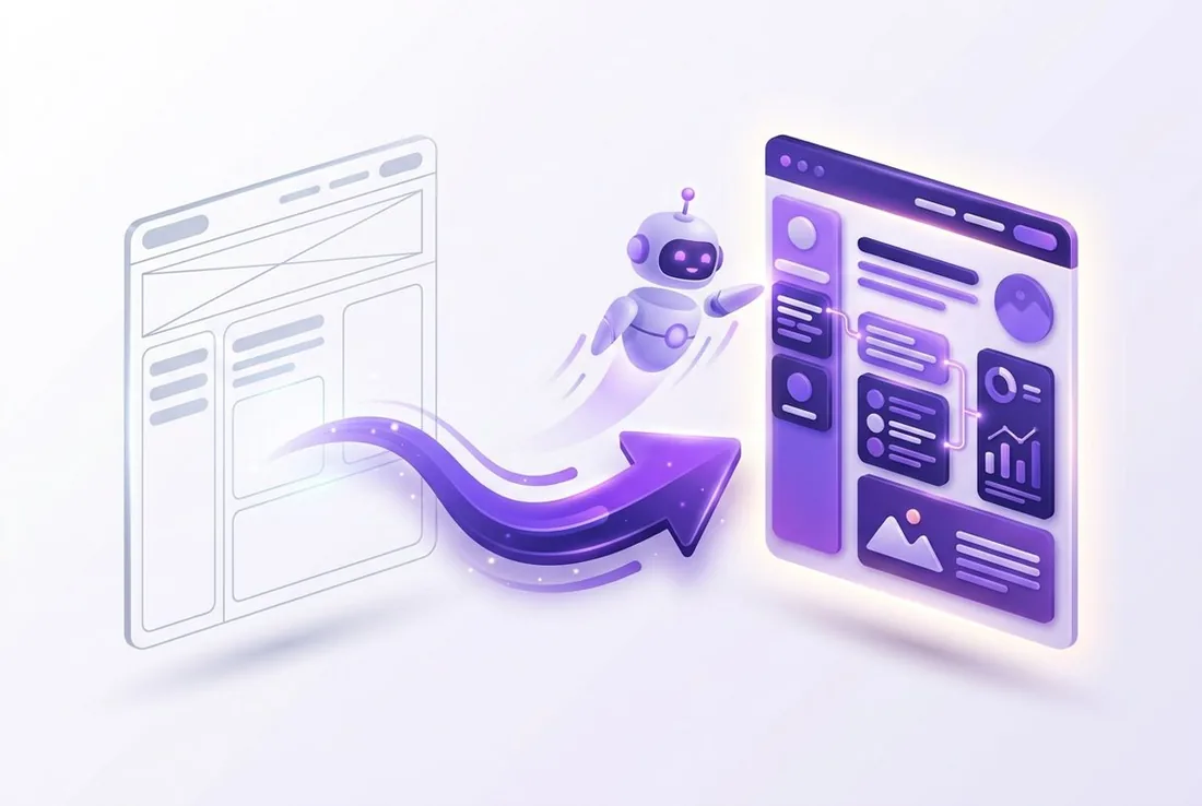 Пустой каркас страницы превращается в готовый HTML для поискового робота