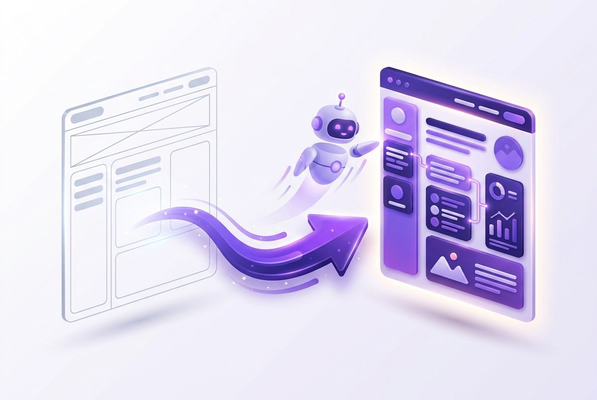 Пустой каркас страницы превращается в готовый HTML для поискового робота